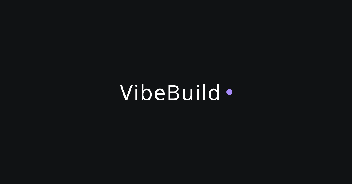 VibeBuild - AI 시대의 새로운 외주 개발